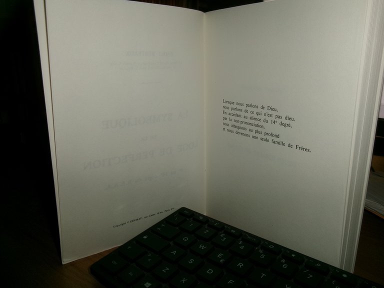 (Massoneria) LA SYMBOLIQUE DE LA LOGE DE PERFECTION. RAOUL BERTEAUX …