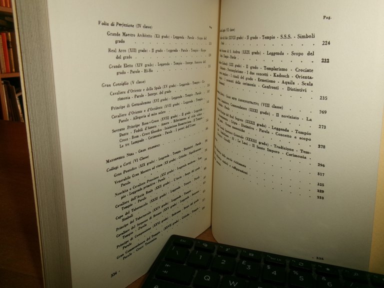 (Massoneria) UMBERTO GOREL PORCIATTI. SIMBOLOGIA MASSONICA Gradi Scozzesi 1981