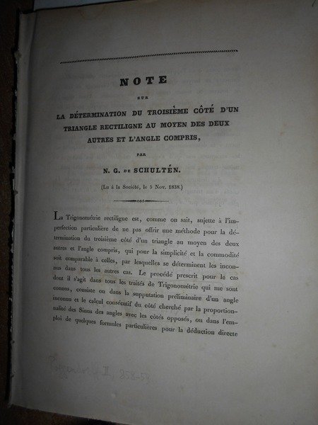 (Matematica) Raccolta di 34 memorie in un volume