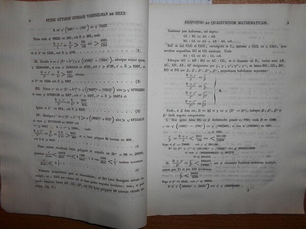 (Matematica) RESPONSIO ad Quaestionem a Nobilissimo Disciplinarum Mathematicarum et Physicarum …