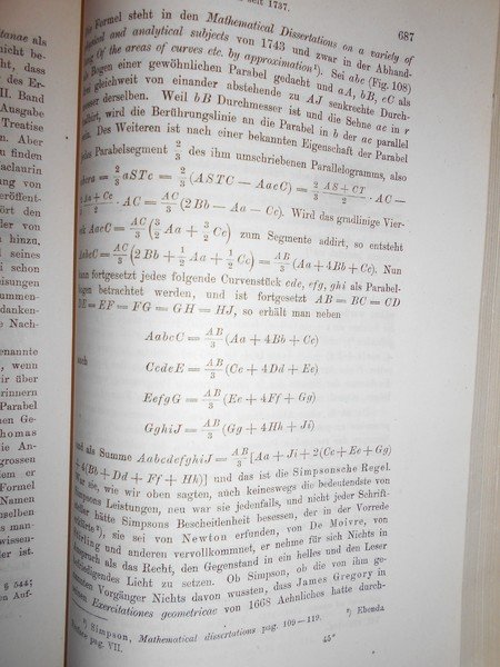 (Matematica) Vorlesungen über Geschichte der Mathematik