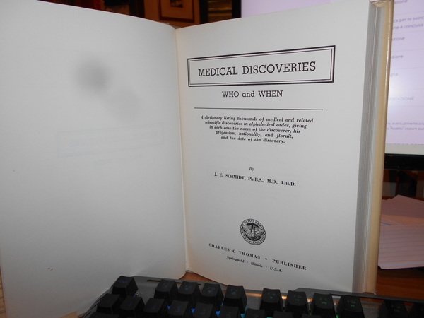 MEDICAL DISCOVERIES WHO and WHEN a dictionary listing thousands of …