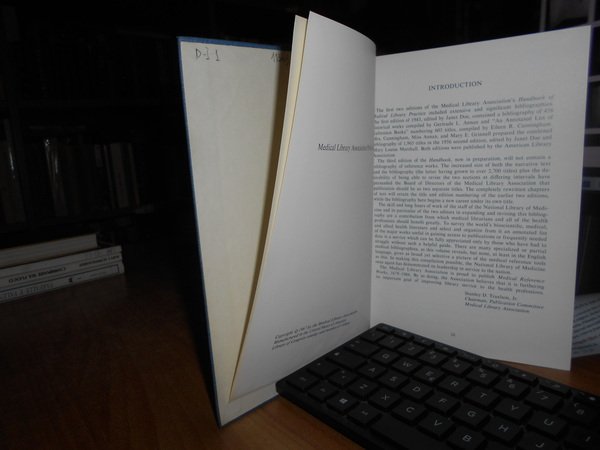 MEDICAL Reference Works 1679-1966 a selected Bibliography