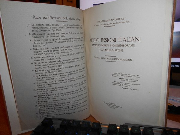 Medici Insigni Italiani Antichi Moderni e contemporanei nati nelle Marche