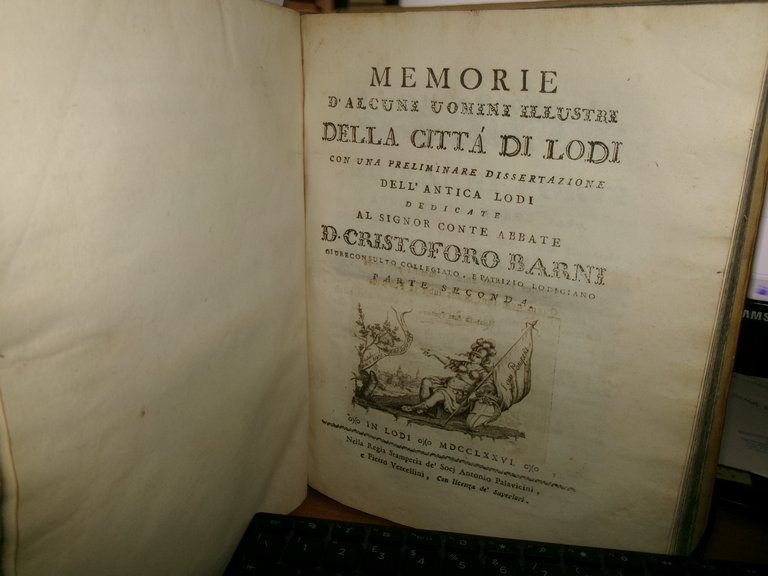 MEMORIE D'ALCUNI UOMINI ILLUSTRI DELLA CITTA' DI LODI... (MOLOSSI G.) … | Immagine Gallery 23