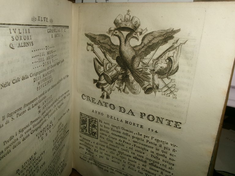 MEMORIE D'ALCUNI UOMINI ILLUSTRI DELLA CITTA' DI LODI... (MOLOSSI G.) … | Immagine Gallery 24