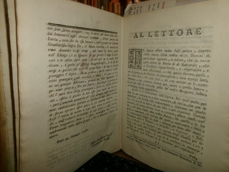 MEMORIE D'ALCUNI UOMINI ILLUSTRI DELLA CITTA' DI LODI... (MOLOSSI G.) … | Immagine Gallery 4