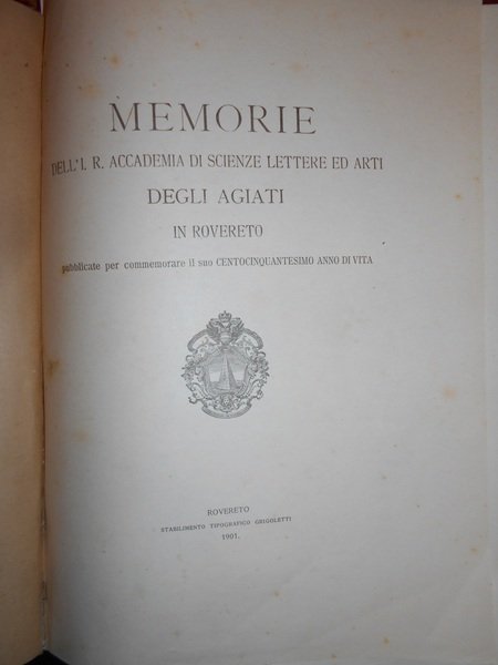 MEMORIE dell' I.R. Accademia di Scienze lettere ed Arti degli …