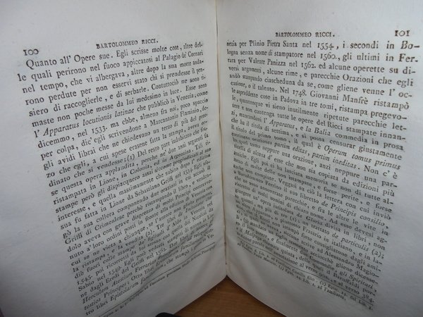 Memorie Istoriche di Letterati Ferraresi Opera postuma di Giannandrea Barotti