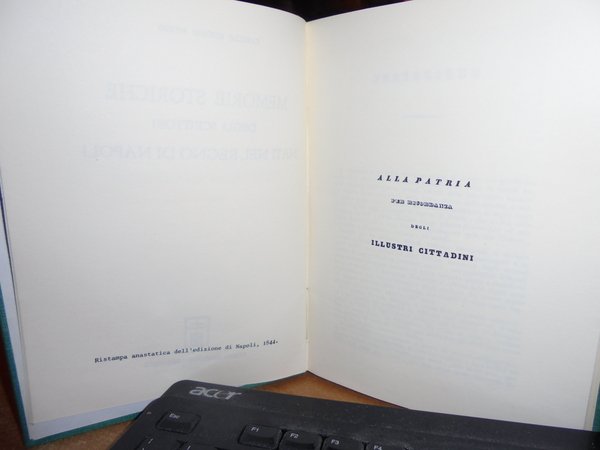 MEMORIE Storiche degli Scrittori nati nel Regno di Napoli