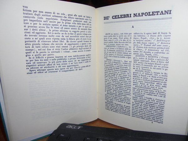 MEMORIE Storiche degli Scrittori nati nel Regno di Napoli