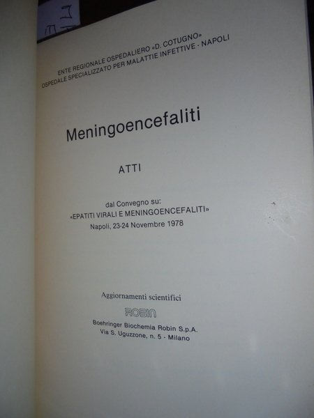 Meningoencefaliti - Atti dal Convegno su: <>