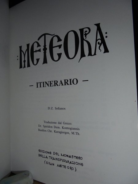 METEORA ITINERARIO