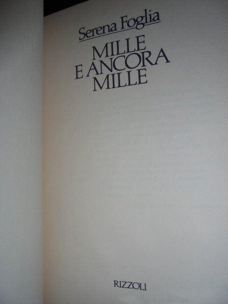Mille e ancora Mille