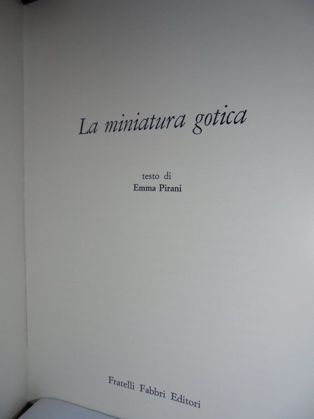 Miniatura gotica