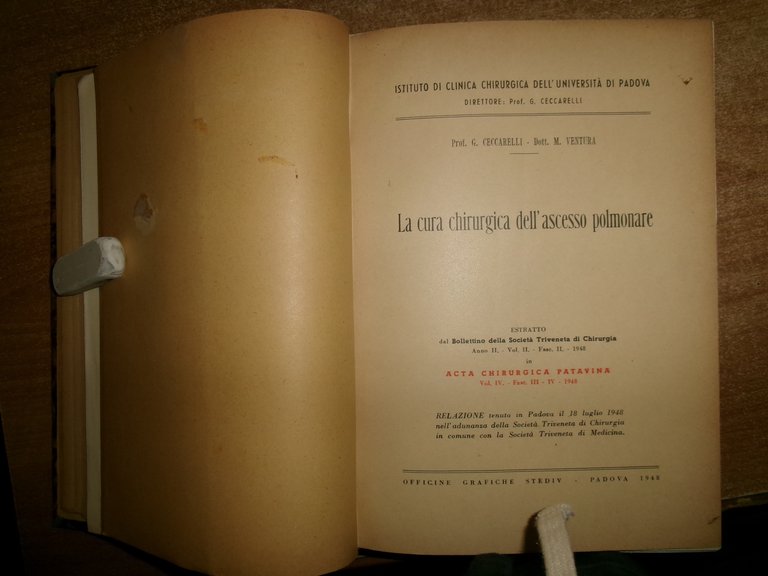 MISCELLANEA di numerosi estratti/opuscoli riguardanti l' APPARATO RESPIRATORIO