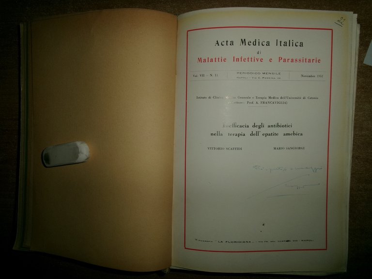 MISCELLANEA di numerosi estratti/opuscoli riguardanti le malattie infettive 1930