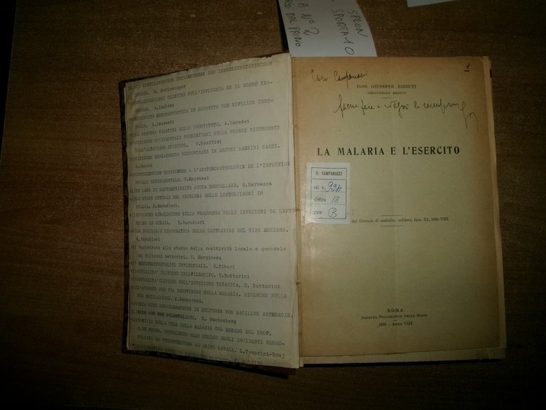 MISCELLANEA di numerosi estratti/opuscoli riguardanti le malattie infettive 1930