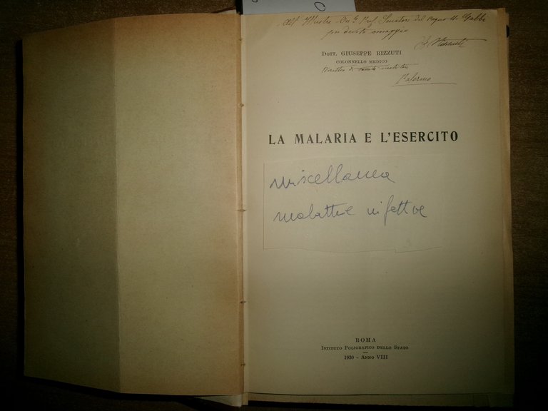 MISCELLANEA di numerosi estratti/opuscoli riguardanti le malattie infettive 1930