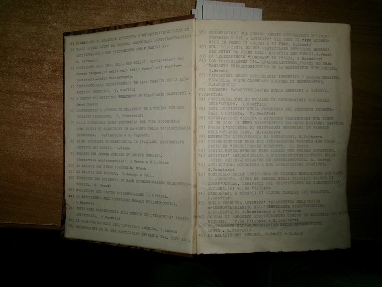 MISCELLANEA di numerosi estratti/opuscoli riguardanti le malattie infettive 1935