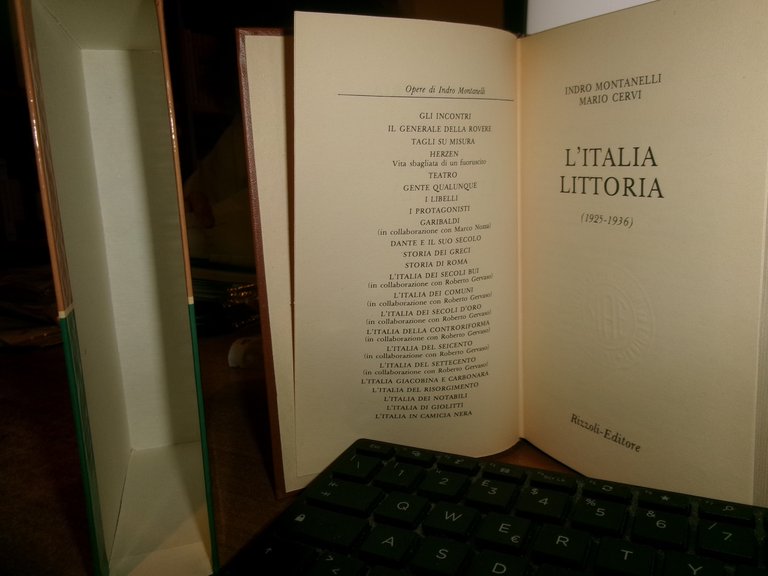 MONTANELLI - CERVI. L' Italia littoria 1979