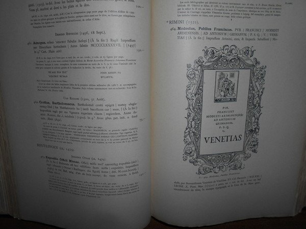 Monumenta Typographica catalogus LIII. Leonem S. Olschki