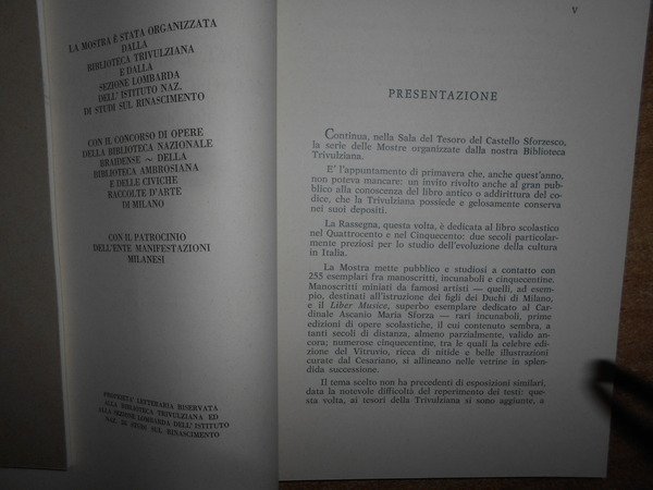 Mostra del Libro Scolastico Manoscritto e a Stampa del '400 …