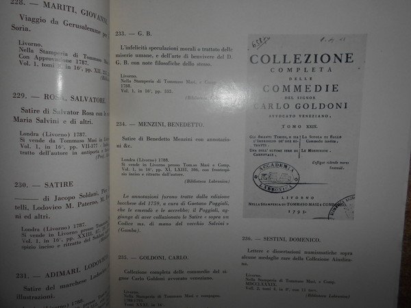 MOSTRA DELL'EDITORIA LIVORNESE (1643-1900)