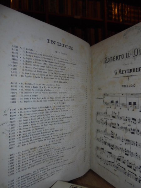 (Musica) IL DIAVOLO. Opera in cinque atti. Poesia di Scribe …
