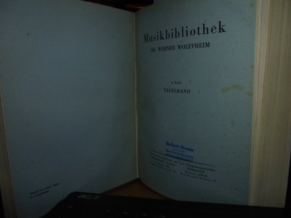 MUSIKBIBLIOTHEK Dr. WERNER WOLFFHEIM