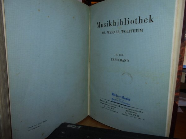 MUSIKBIBLIOTHEK Dr. WERNER WOLFFHEIM