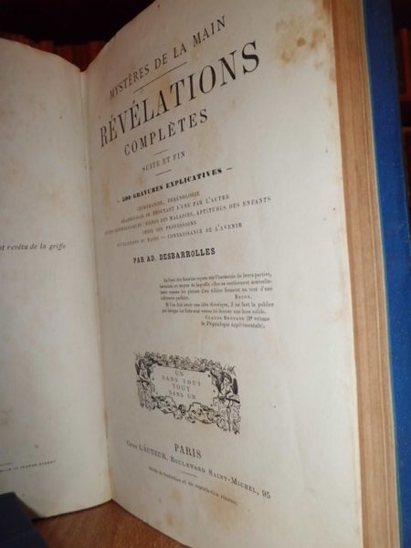 Mystère de la main. Révélations complètes. Suite et fin. 500 …