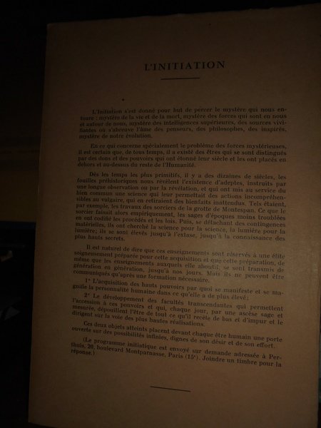 Mystères initiatiques. Bois originaux de Pierre Guillemat. Composition de Léopoldo …