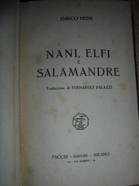 Nani, Elfi e Salamandre