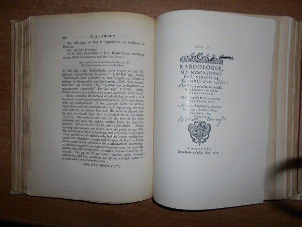 Napier Tercentenary Memorial Volume.