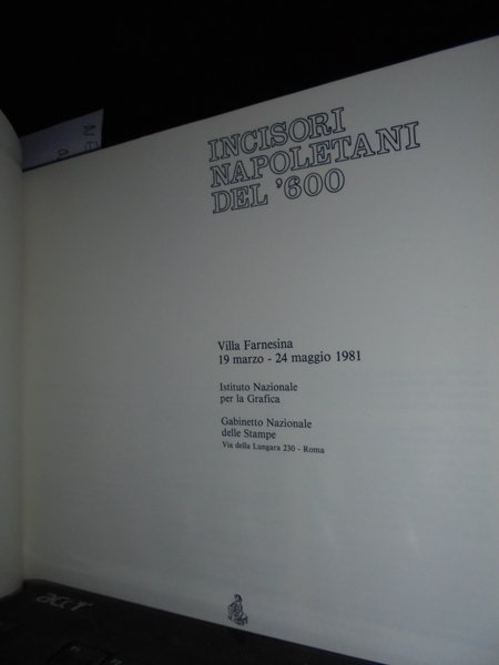 (Napoli) Incisori napoletani del '600