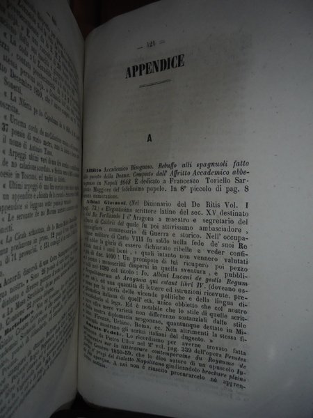 (Napoli) Notizie Biografiche e Bibliografiche degli Scrittori del dialetto napolitano