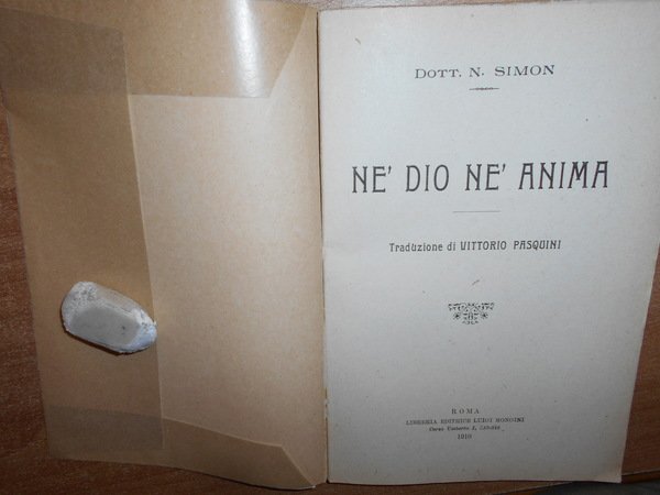 Ne' Dio ne' Anima