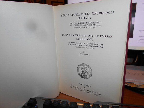 (Neurologia) Essays on the History of Italian Neurology. Proceedings of …