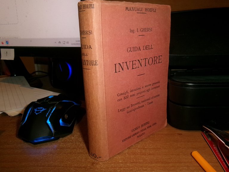 ng. I. GHERSI. GUIDA DELL' INVENTORE... HOEPLI, 1915