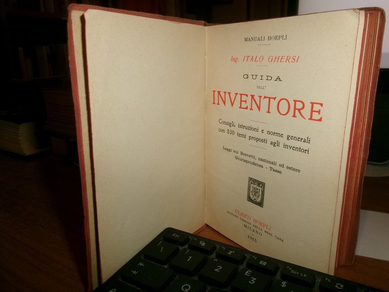 ng. I. GHERSI. GUIDA DELL' INVENTORE... HOEPLI, 1915