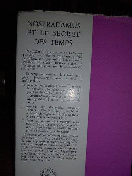 NOSTRADAMUS et le secret des temps