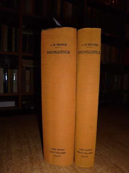 NOVELLISTICA dalle origini al Bandello. Vol. I. Vol. II.