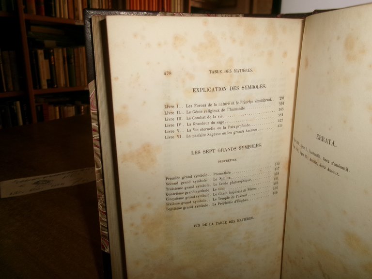 (Occultismo) Fables et Symboles avec leur explication. Eliphas Lévi 1862