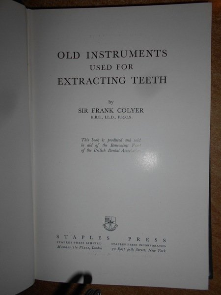 OLD INSTRUMENTS used for EXTRACTING TEETH