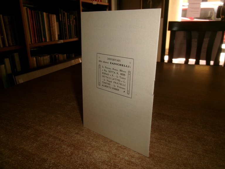 Opere di Giovanni Pascoli. (Catalogo editoriale). ZANICHELLI s.d.