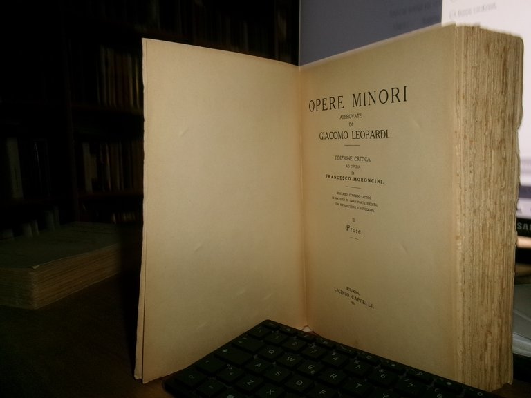 Opere minori approvate di GIACOMO LEOPARDI. 2 volumi 1931 | Immagine Gallery 7
