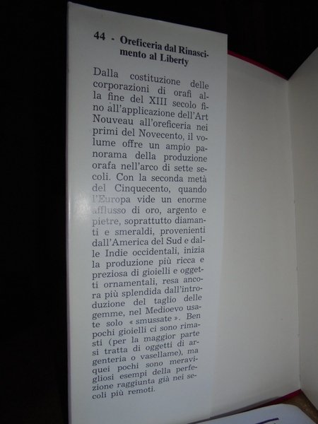 Oreficeria dal Rinascimento al Liberty