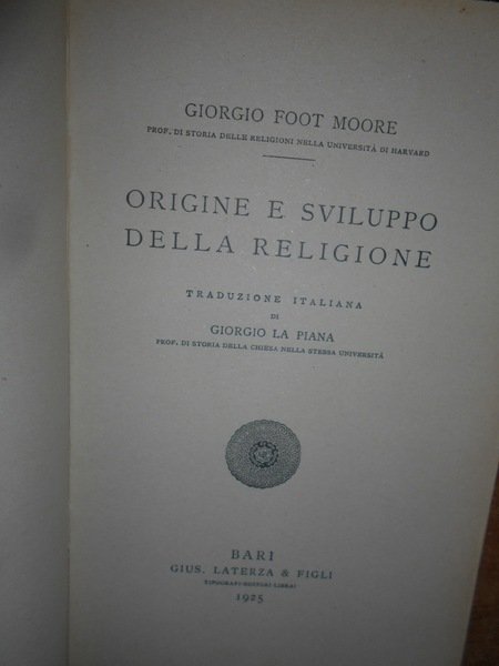 Origine e sviluppo della religione