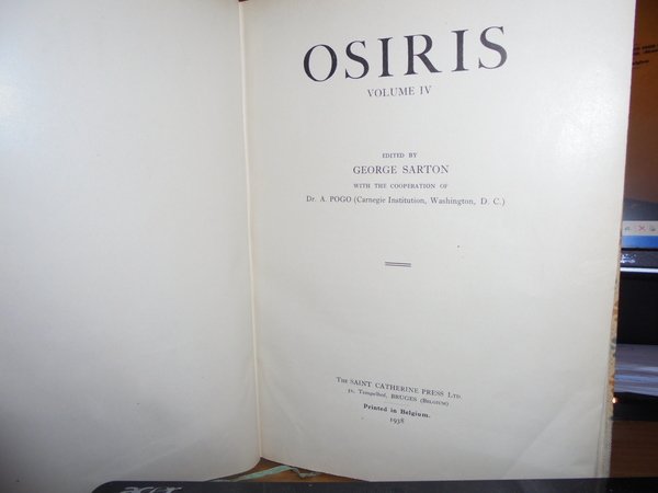 OSIRIS. Studies on the History and Philosophy of Science, and …